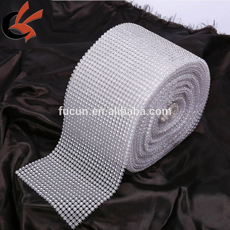 24-Row Transparent Bling Sparkling Diamond Wedding Cake Craft Ribbon