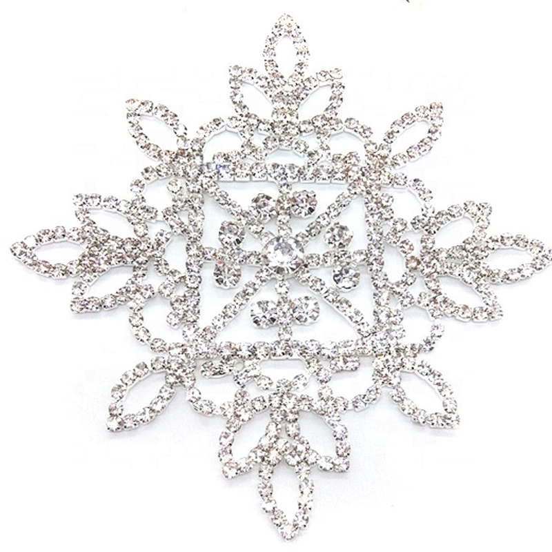 Custom Flatback Metal Base Sew on Crystal Diamond Rhinestone Appliques