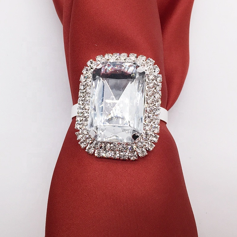 Wedding Use Durable modern decorative cheap transparent clear napkin ring