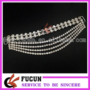 Rhinestone Bikini Connector/ Buckles For Swimming Wear Suits