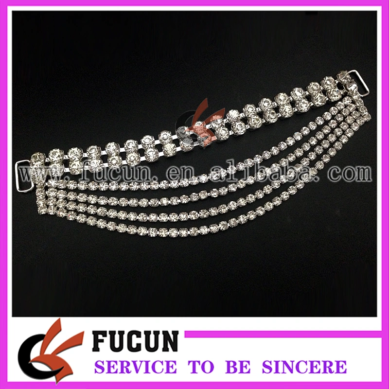 Rhinestone Bikini Connector/ Buckles For Swimming Wear Suits