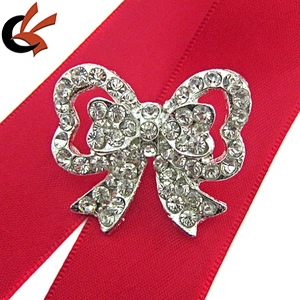 small bowknot rhinestone brooch for wedding decoration