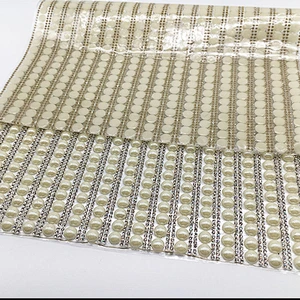 new design 24*40cm fashion bridal  hot fix rhinestone crystal mesh for garment decoration