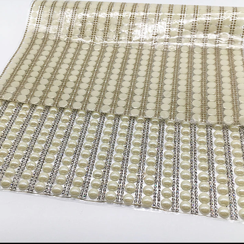 new design 24*40cm fashion bridal  hot fix rhinestone crystal mesh for garment decoration