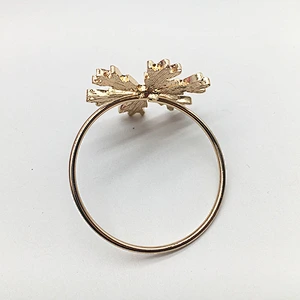 Bulk best selling gold plating Napkin Holder Napkin Rings For Wedding decoration