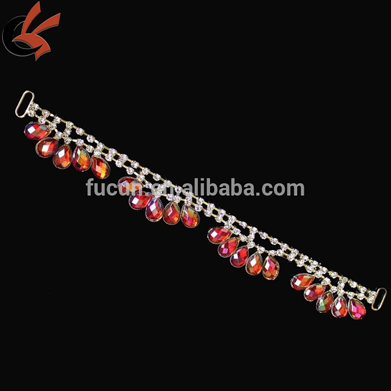 2017 Hot Sale!high Quality Various Styles color Rhinestone Bikini Connectors For Swimwear decoration