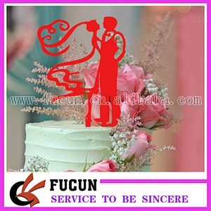wholesale High Quality GOLD Sweet Wedding acrylic Cake Topper
