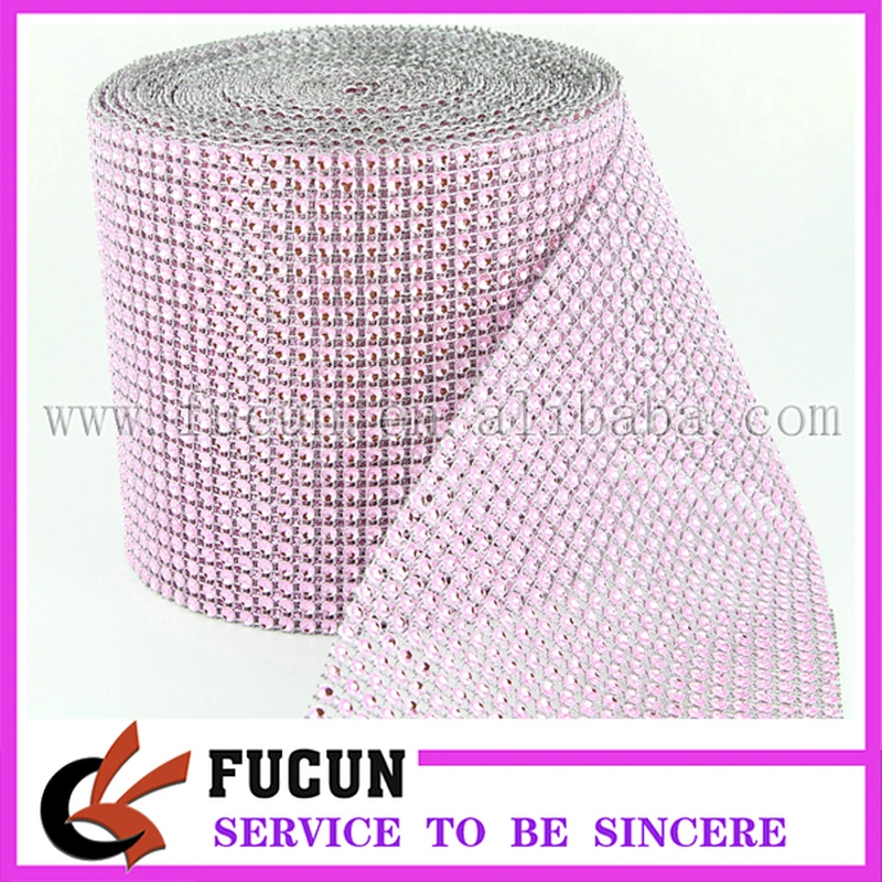 4.75''x10yds Rhinestone Mesh Ribbon, Wedding Bling Sparkle Ribbon DIY Wedding Supplies Bling on a Roll