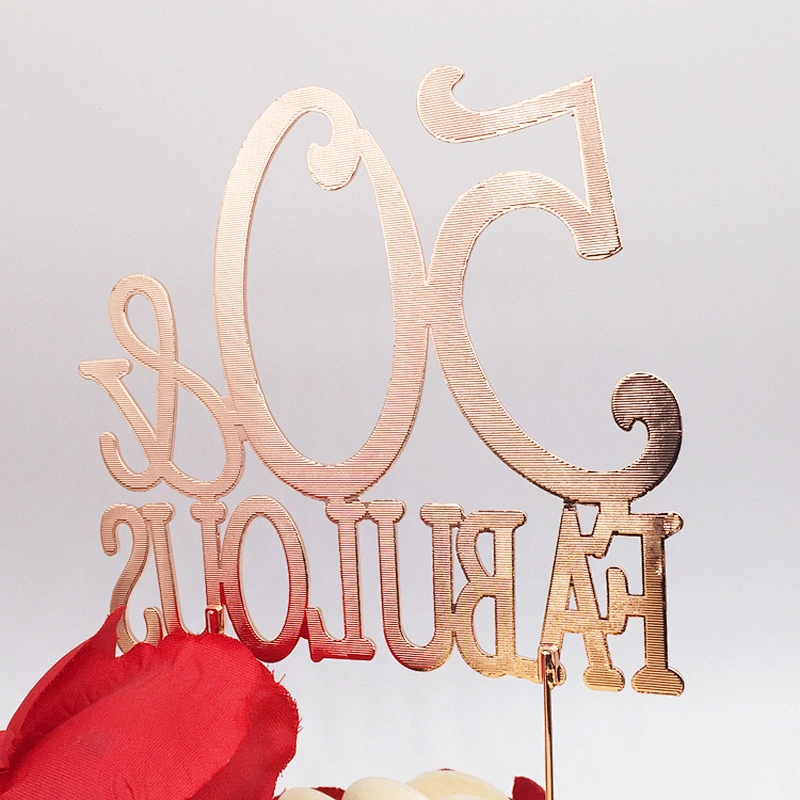 New Custom Product Decorations Crystal Wedding Birthday 50th Rhinestone Cake Topper