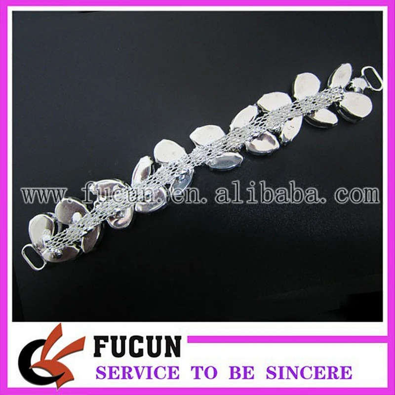 high quality crystal glass bikini connector for competition bikini suit decoration