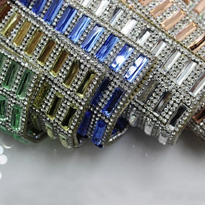 LOWEST PRICE !!! 24CMX40CM Hotfix Crystal Mesh Glass Stone Glue Sheet Wholesale