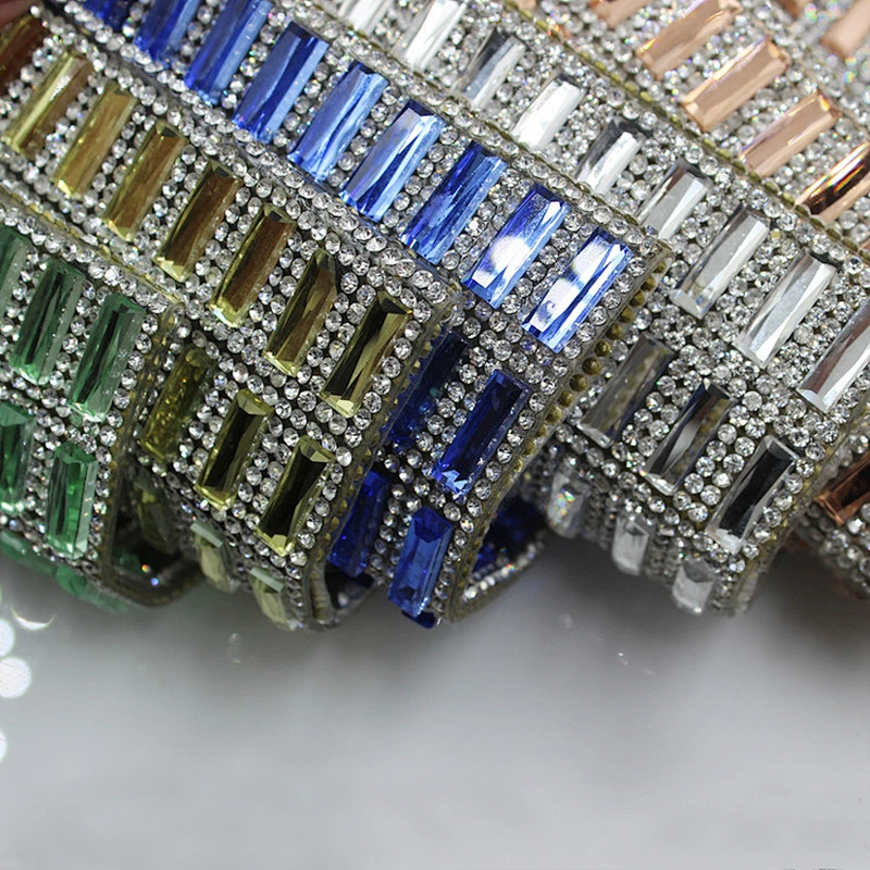 LOWEST PRICE !!! 24CMX40CM Hotfix Crystal Mesh Glass Stone Glue Sheet Wholesale