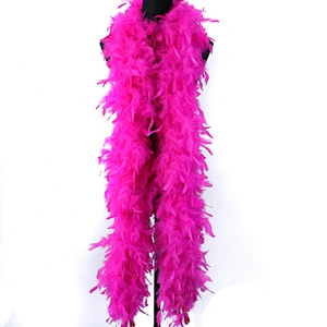 Custom 90gram Thick Turkey Feather Boa Chandelle Boas for Party Decoration