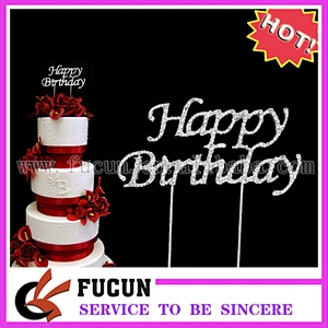 new arrival clear rhinestone Happy Mother's day cake topper