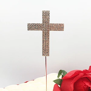 China hot sale Crystal Wedding Cake Topper for Bridal Anniversary
