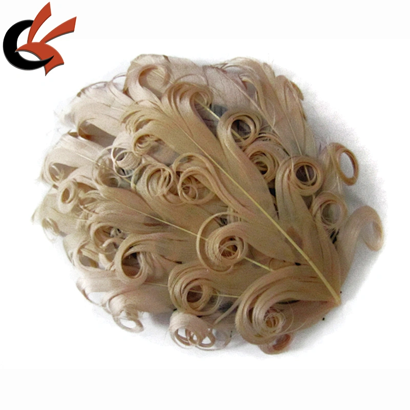 ArmyGreen Nagorie Curly Goose feather pads