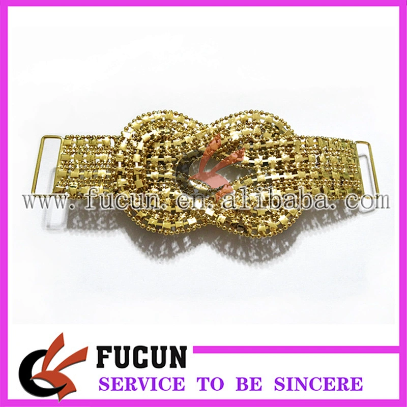 wholesale rhinestone bikini gold connector/bikini connector strass for bracelets swimwear
