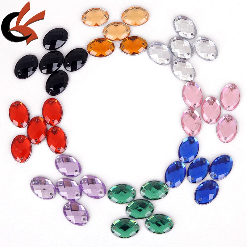 oval acrylic stones