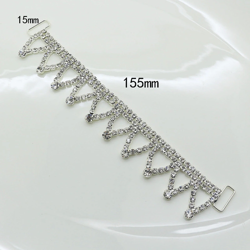 Fashion Wholesale Metal Accessories bling Crystal Diamond Bikini Connectors