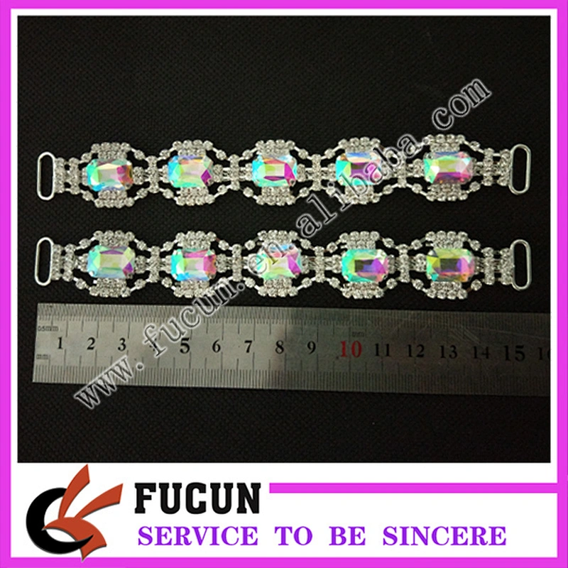 high quality crystal glass bikini connector for competition bikini suit decoration