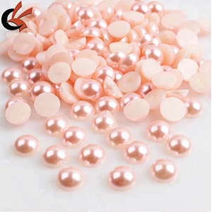 1.5mm,2mm,3mm,4mm half round loose flatback plastic acrylic bead pearl