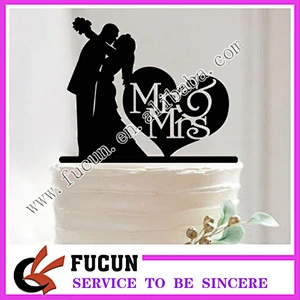 Acrylic wedding cake topper