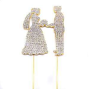 sparkle figurines wedding cake topper for wedding cake decoration