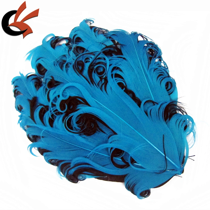Headband Colorful nagorie curly goose feather pad