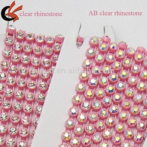 plastic base sparkly rhinestone trim by the yard