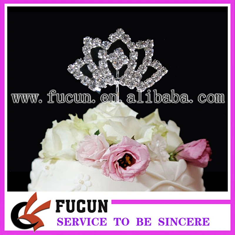 small crown rhinestone cupcake decoration wedding diamante cake topper pin