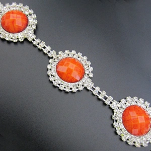 charming rhinestone trim for wedding dress rhinestone cup chain trimming