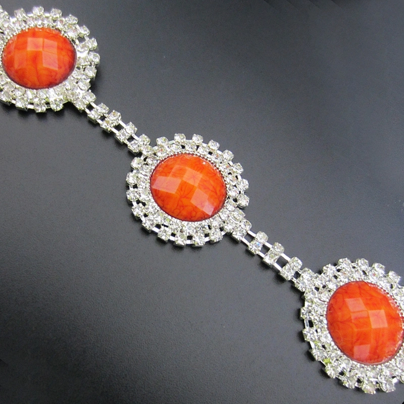 charming rhinestone trim for wedding dress rhinestone cup chain trimming