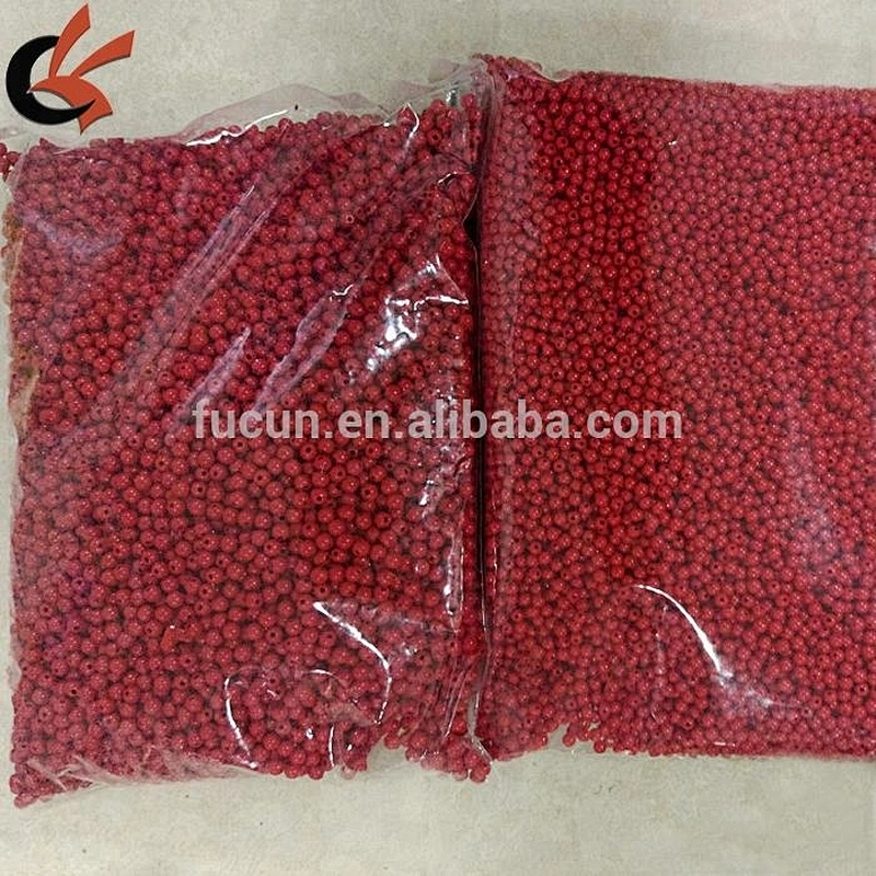 loose hot pink plastic bead for garment