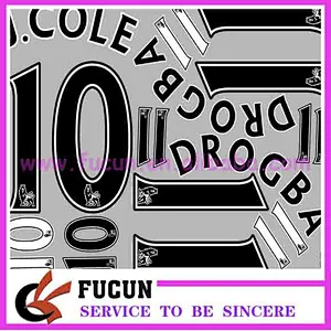 custom football jersey plastisol number transfers