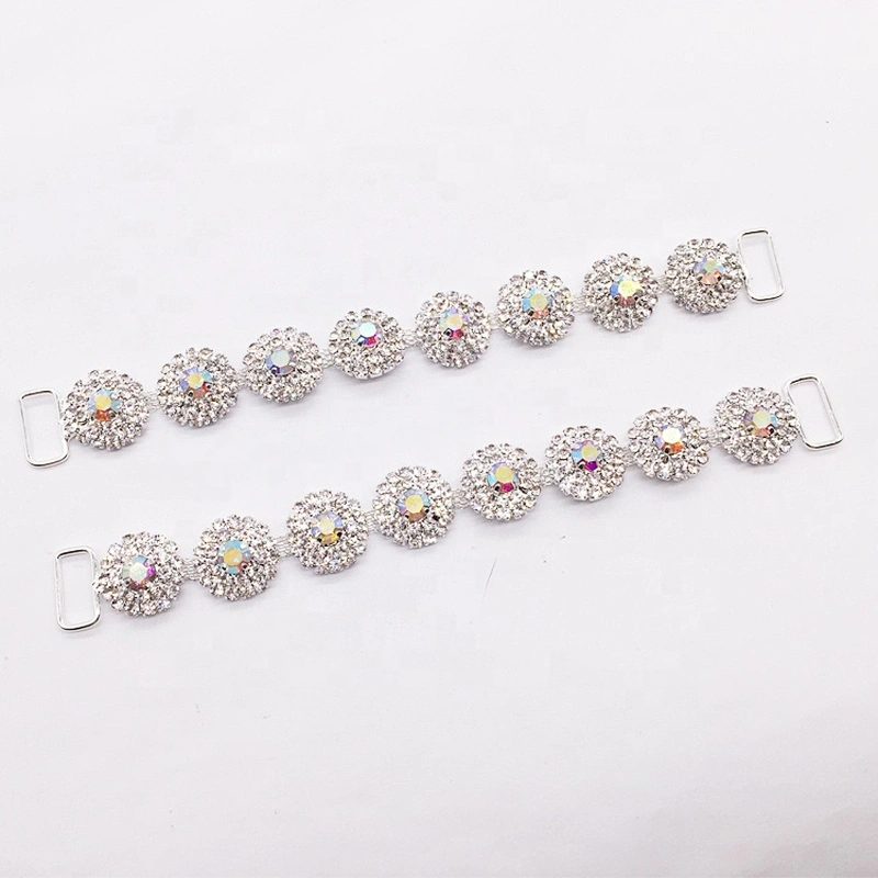 Factory custom alloy fashion creating jewelry rhinestone bikini connector