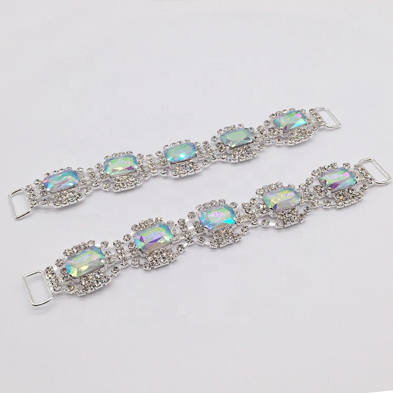 Wholesale AB Crystal Rhinestone Bikini Connectors Buckle Chain for Decoration