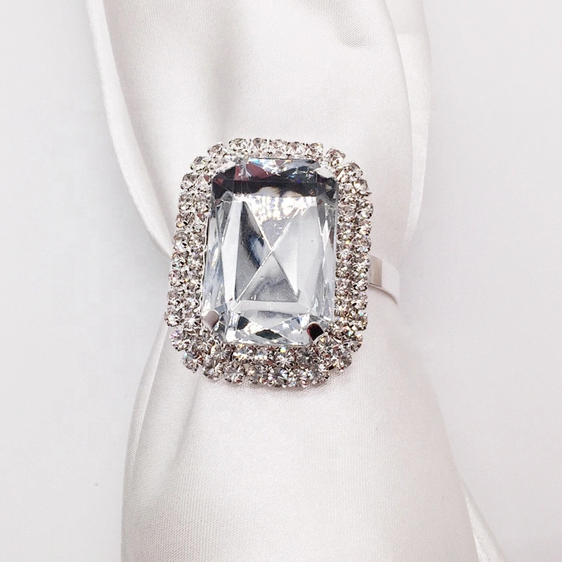 Wedding Use Durable modern decorative cheap transparent clear napkin ring