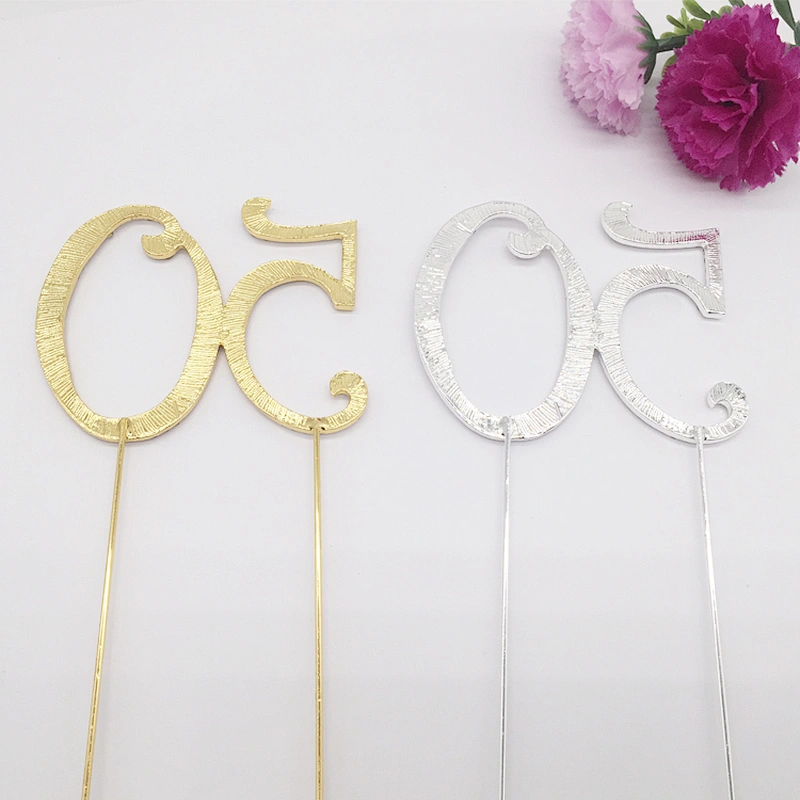 Hot Sale Cake Accessory Event & Party Cake Decoration 50th Birthday Cake Topper