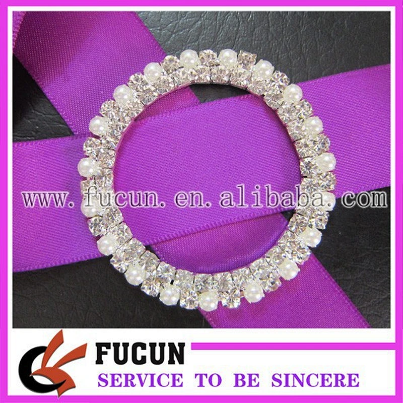 hot sale pearl decorative rhinestone buckles