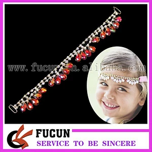 red AB gold plating clear rhinestone connector for Baby headbands Wedding Bridal Accessories
