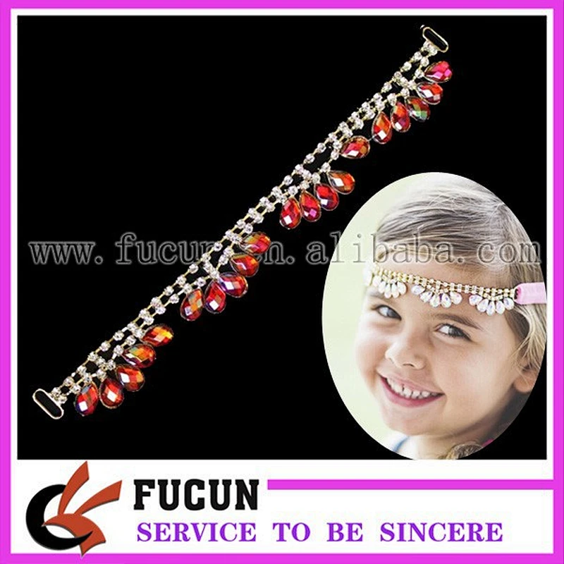 red AB gold plating clear rhinestone connector for Baby headbands Wedding Bridal Accessories
