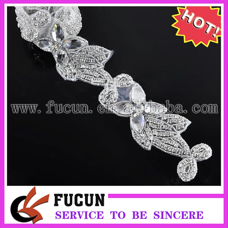 rhinestone bridal appliques rhinestone appliques for wedding decoration