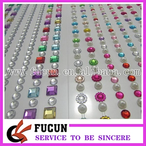 Custom Jewelry seal Rhinestone Acrylic sticker