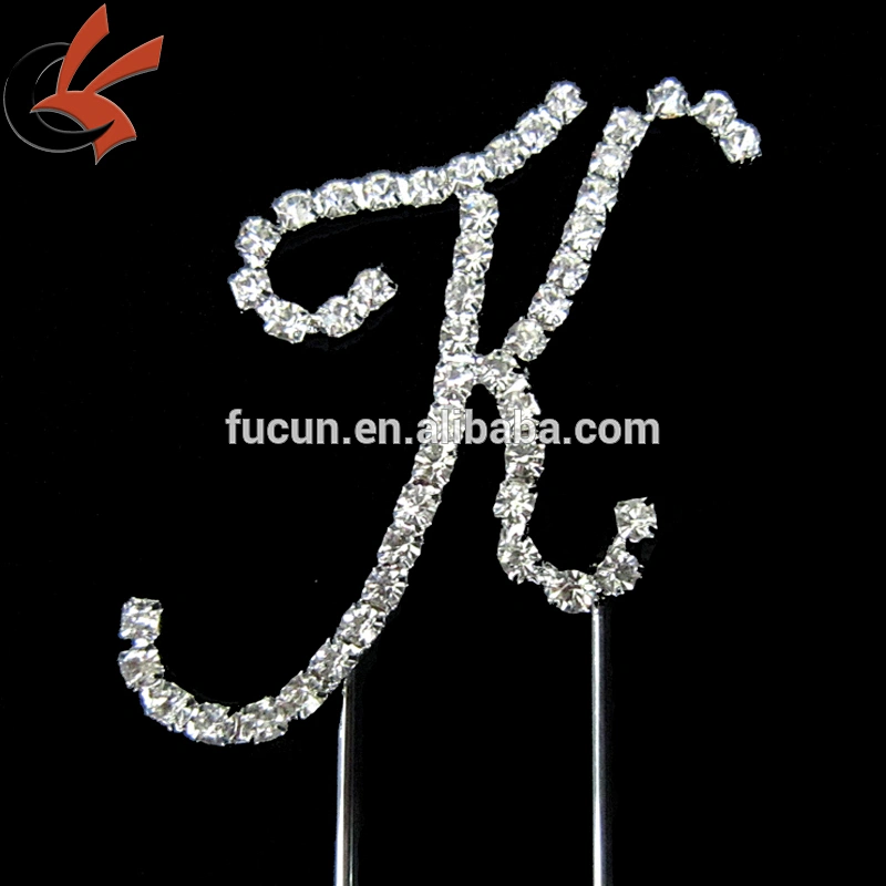 Diamond Crystal Rhinestone Bling Cake Topper
