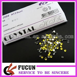 Top Quality Wholesale Light pink Flat Back non hot fix Crystal Rhinestone