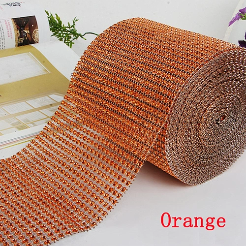 Fresh Orange Color Plastic Mesh Wedding Party Decoration Trim Wrap for sell
