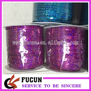 Factory Handmade Craft Fashion PET Gold Sequins Trimming Flat Round Sequins for Women Dresses