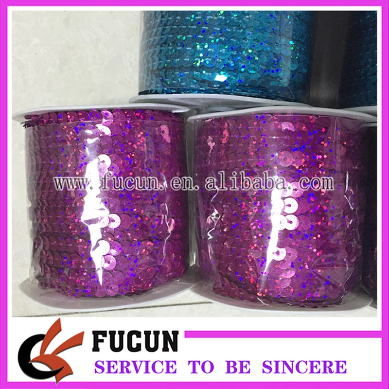 Factory Handmade Craft Fashion PET Gold Sequins Trimming Flat Round Sequins for Women Dresses