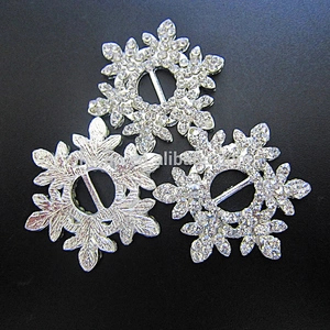 custom metal belt buckle parts rhinestone snowflake belt buckle wholesale