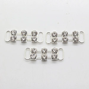 2018 new 2 rows AB stone small bikini connector buckle for Swimwear